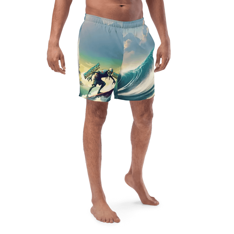 Surfin' Dead All-Over Print Swim Trunks product image (6)