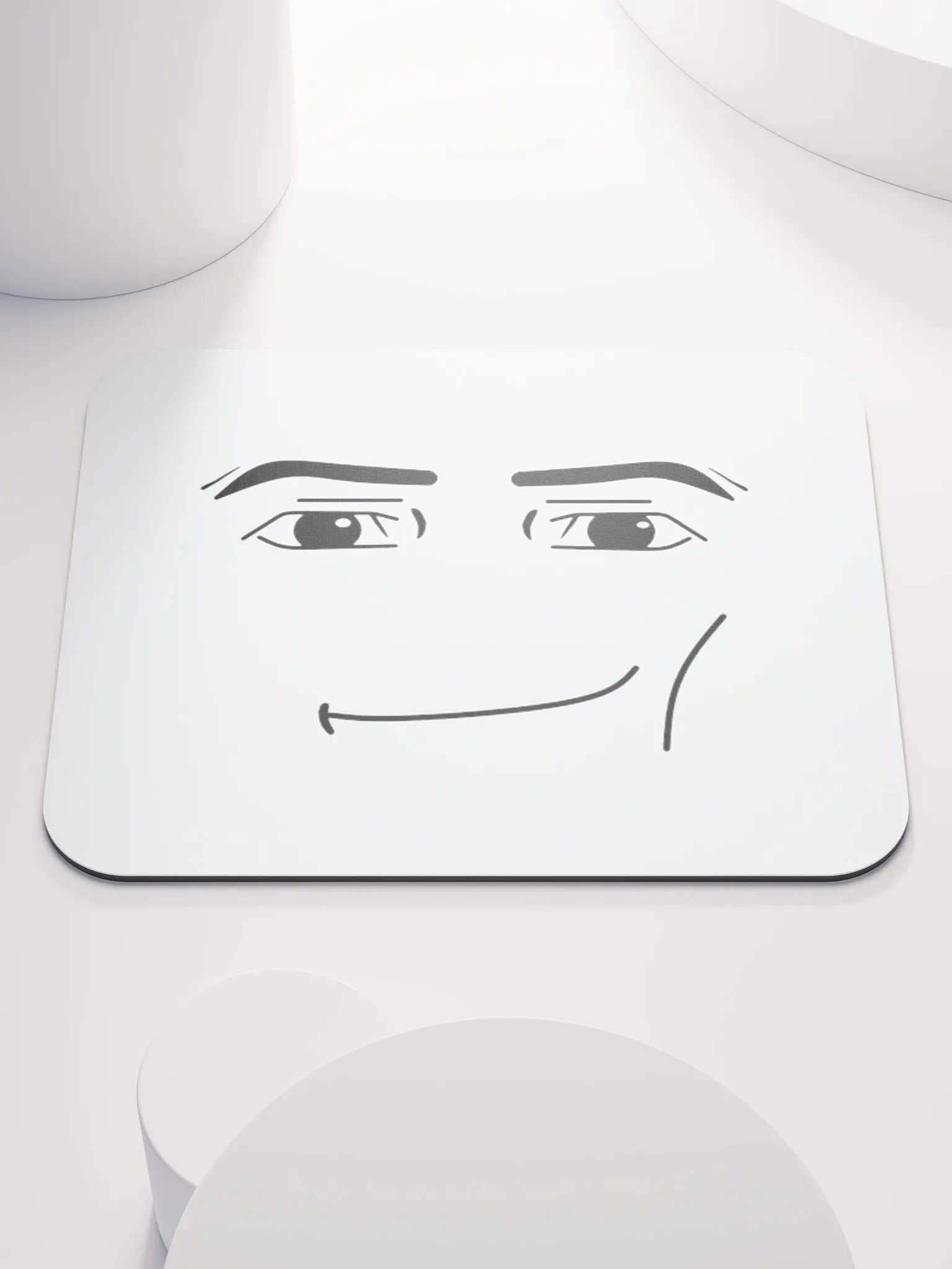 Premium Roblox Man Face Mouse Pad product image (1)