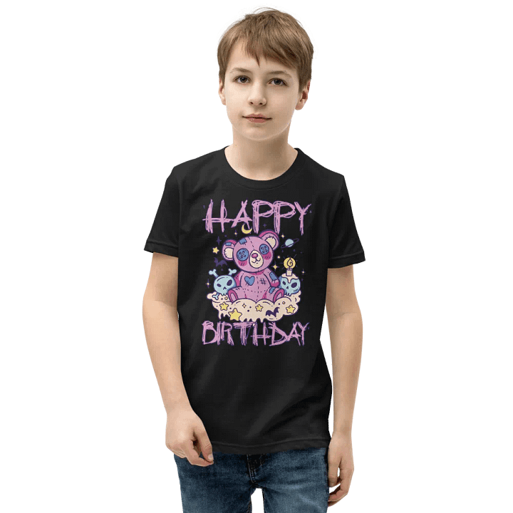 Happy Birthday (Cute Teddy Bear) T-Shirt For Kids product image (5)