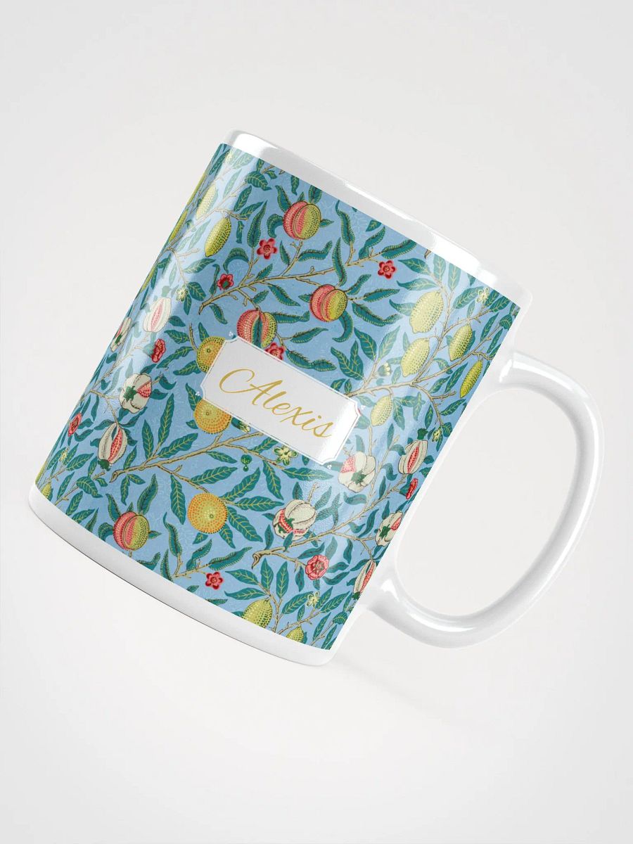 Personalized Four Fruits Pattern White Glossy Mug product image (4)