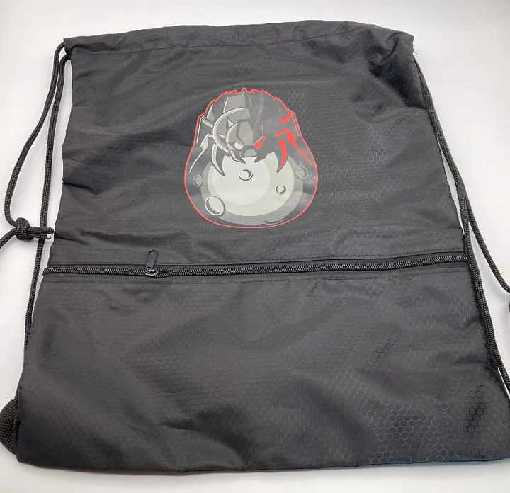 Black TDL Spider Drawstring Backpack product image (2)