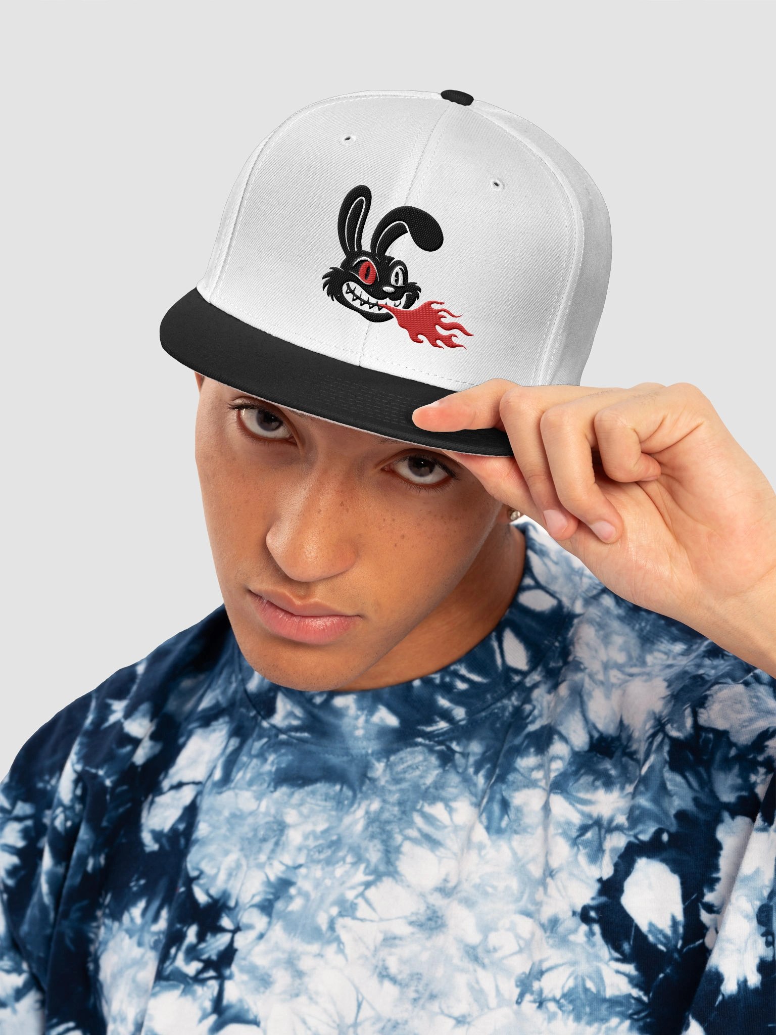 Loco Fire-Breathing Rabbit Vintage Grunge product image (10)