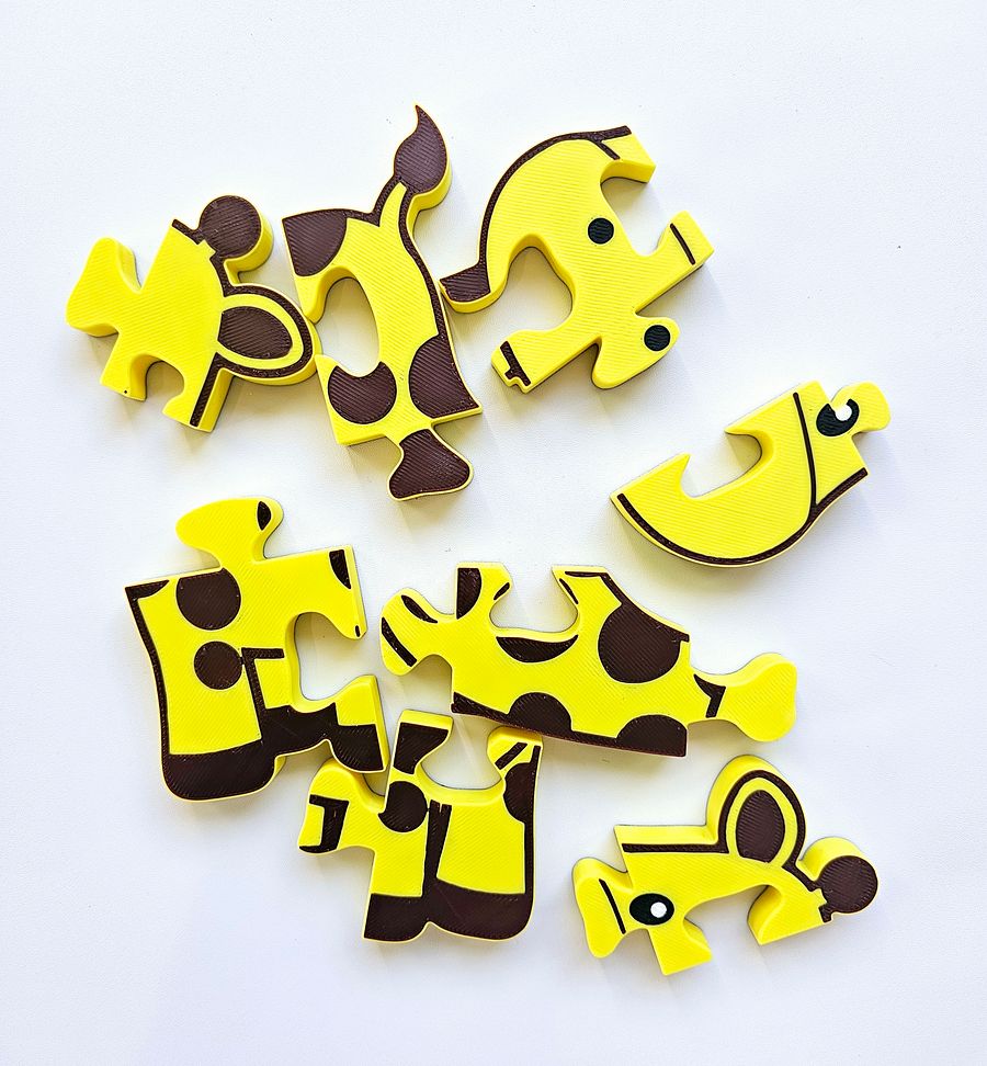 Giraffe 3D Printed Jigsaw Puzzle – A Tall Challenge for Young Explorers product image (2)