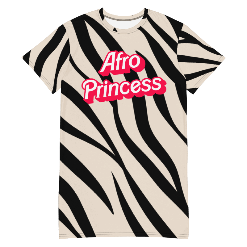 Afro Princess T-Shirt Dress product image (1)