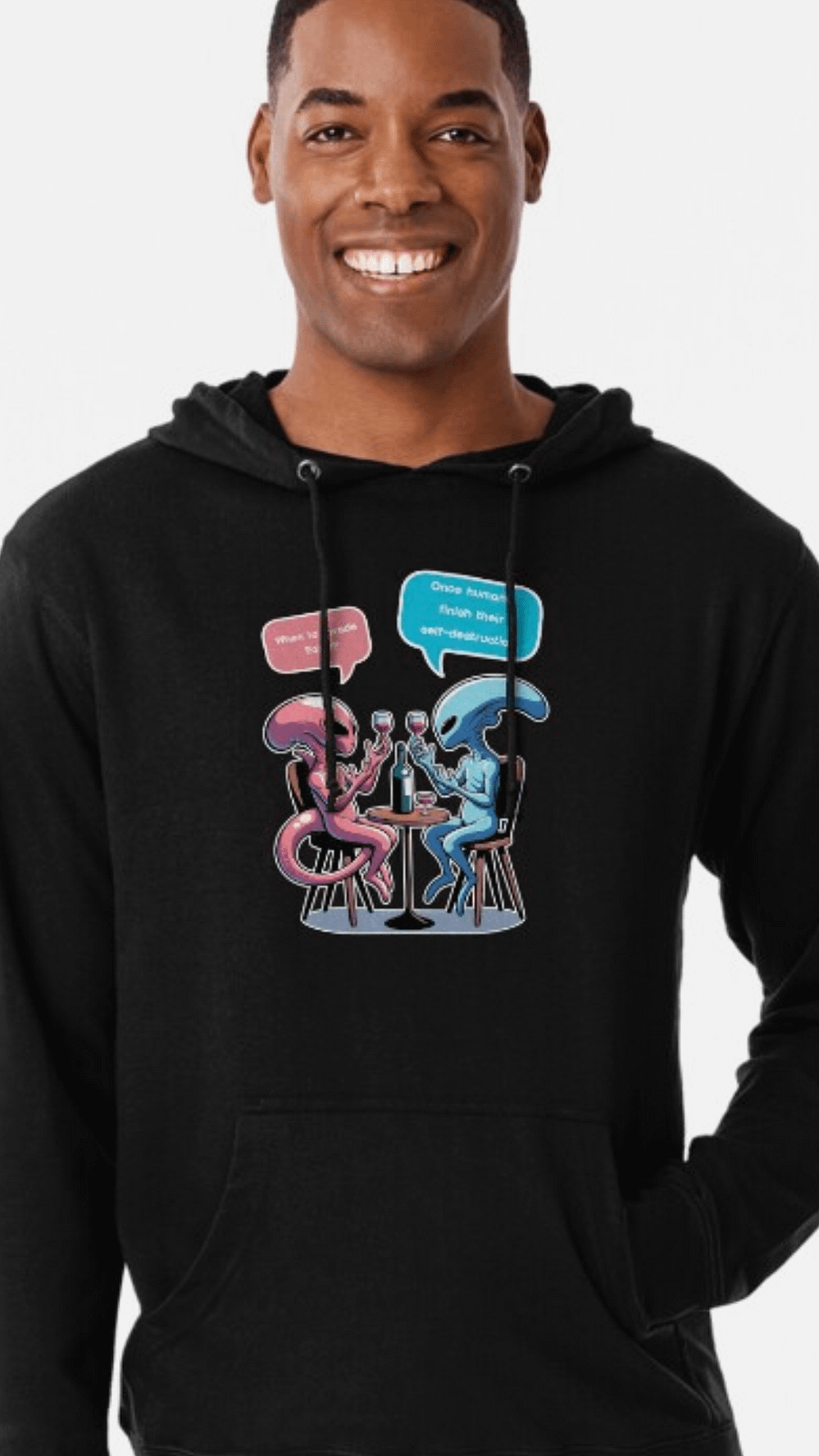 When to Invade Earth? _alien talk T-Shirt product image (5)