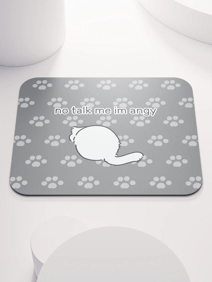 No Talk Manul Angy - Mousepad product image (1)