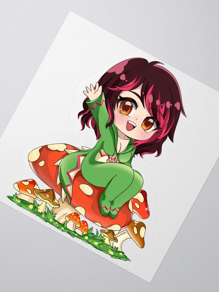 Chibisaurus Mushroom Sticker product image (2)