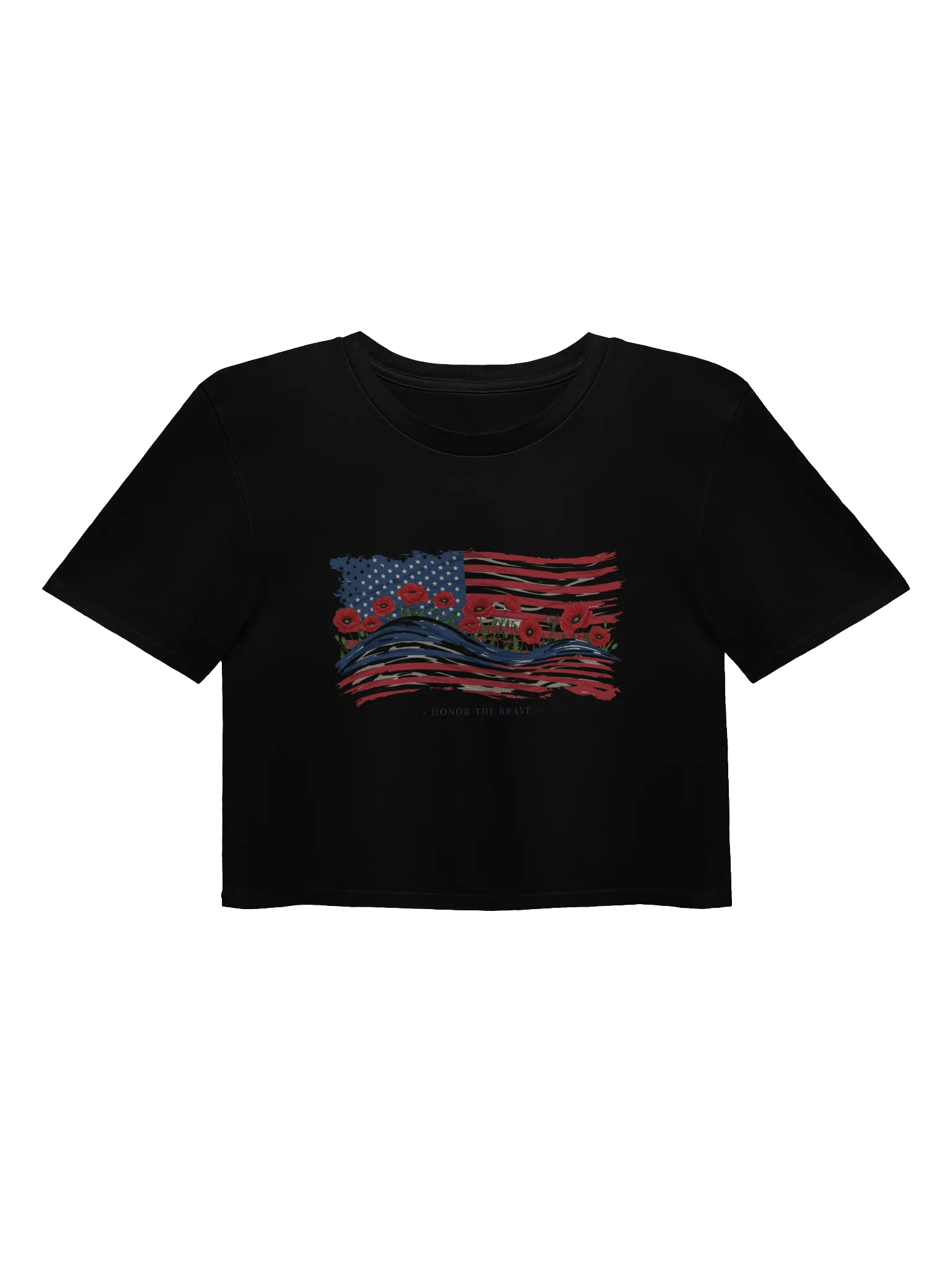 Poppies & Stripes Crop Top product image (2)