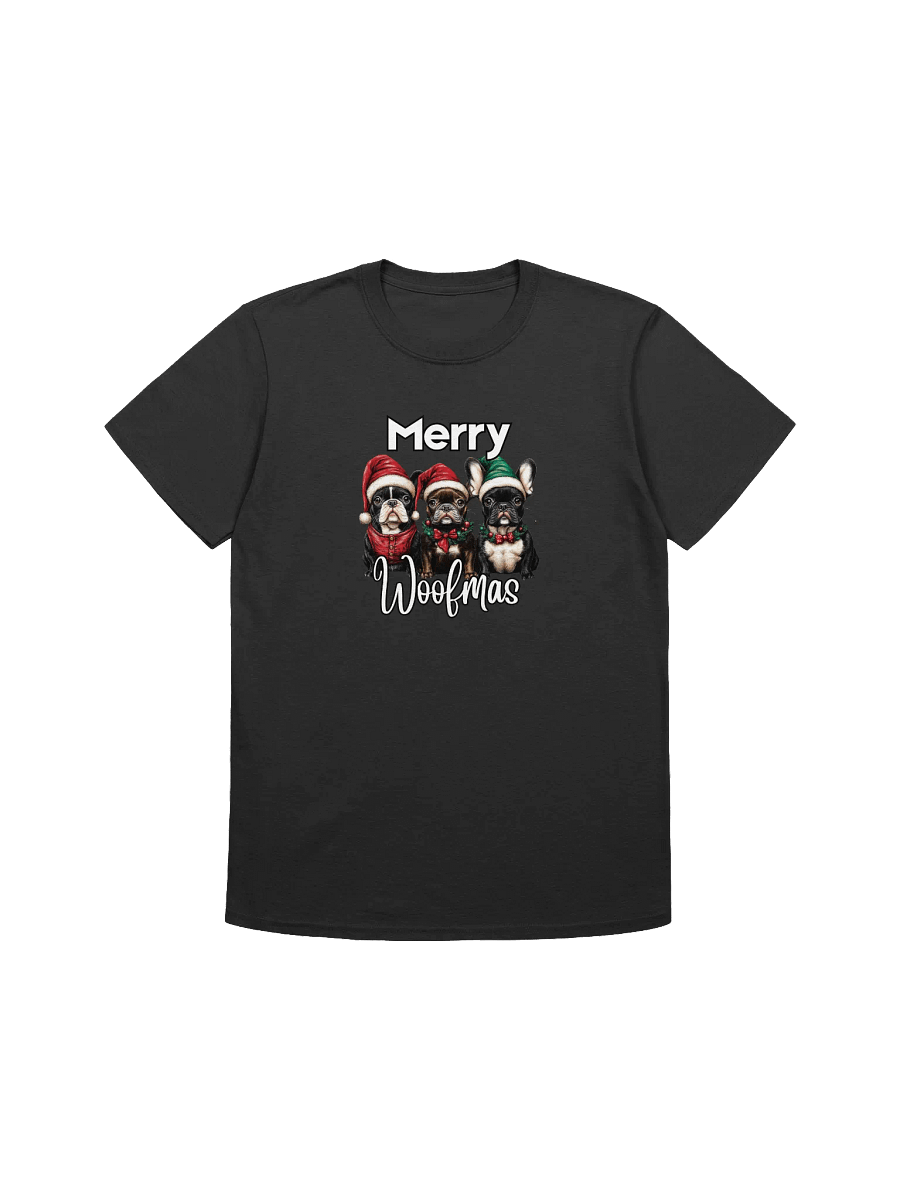 Merry Christmas Frenchies Unisex T-Shirt product image (7)