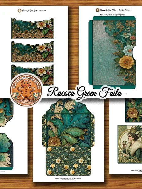 Rococo in Green Folio Digital Download Kit product image (2)