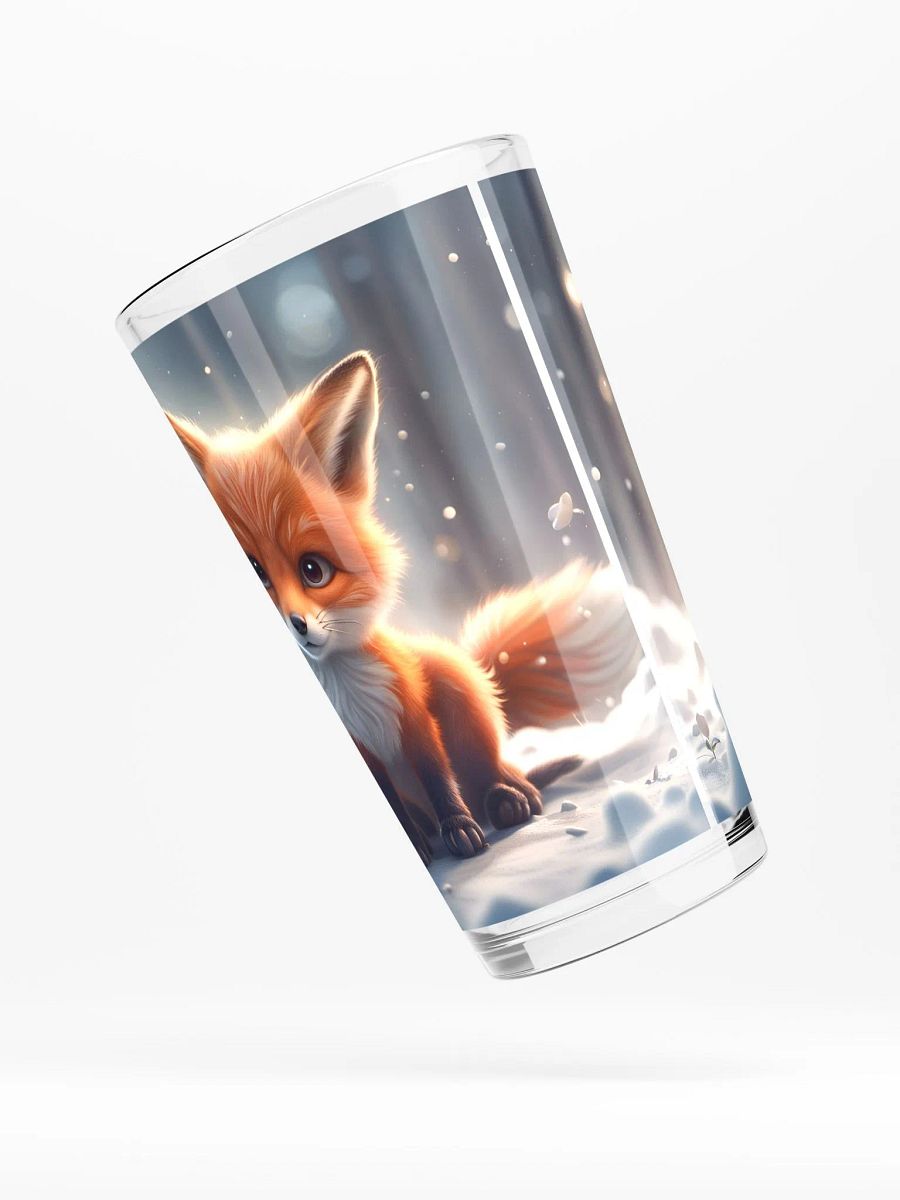 Snow Fox Pint Glass product image (4)