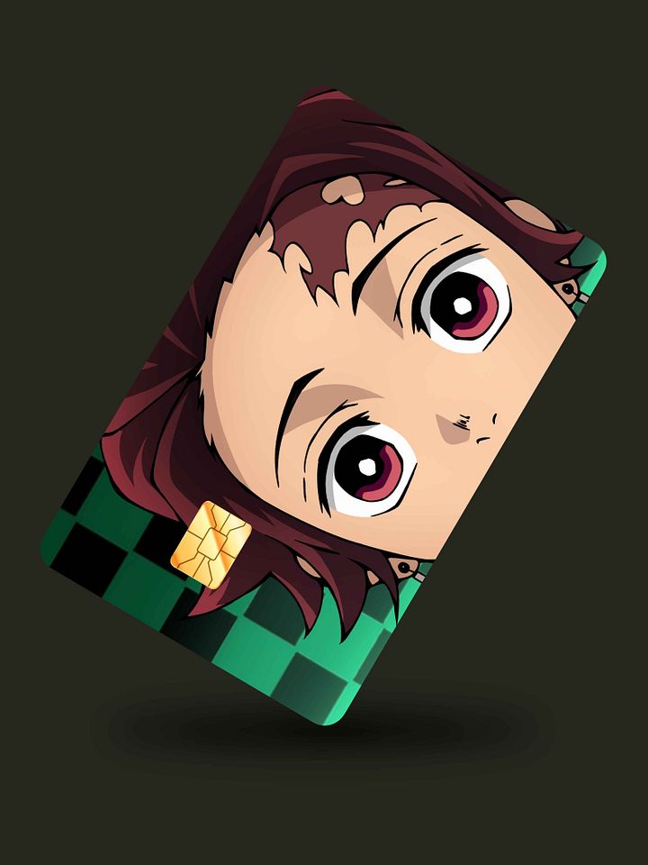 Peeking Tanjiro Card Skin (Holographic) product image (1)