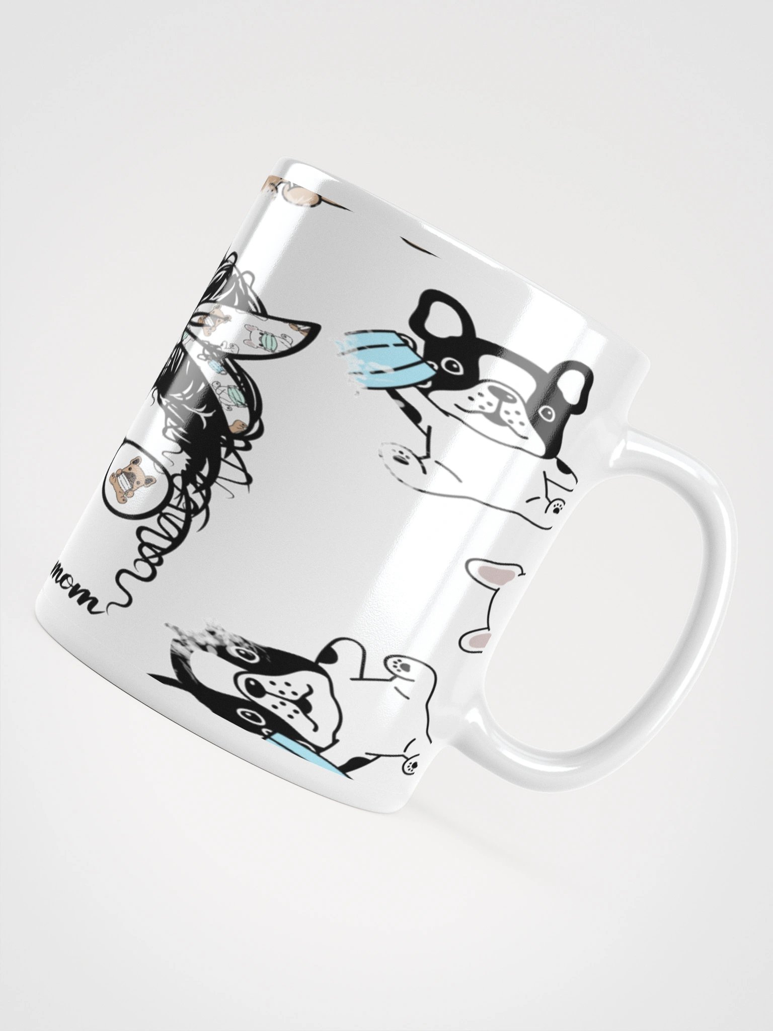 Dogmom Delight White Glossy Mug product image (5)
