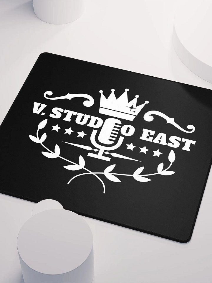 Black mousepad with white logo (large) product image (2)
