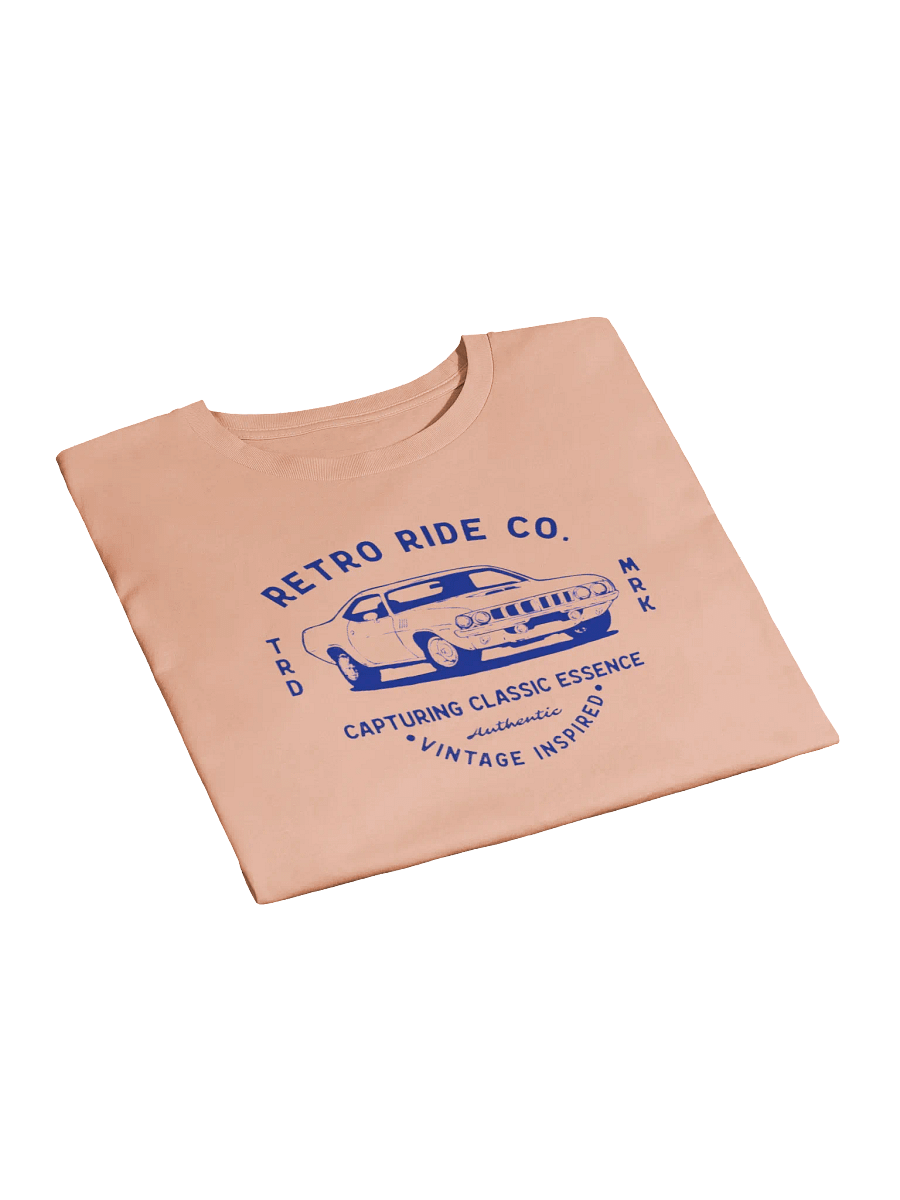 Blue Retro Ride Crop Top product image (4)