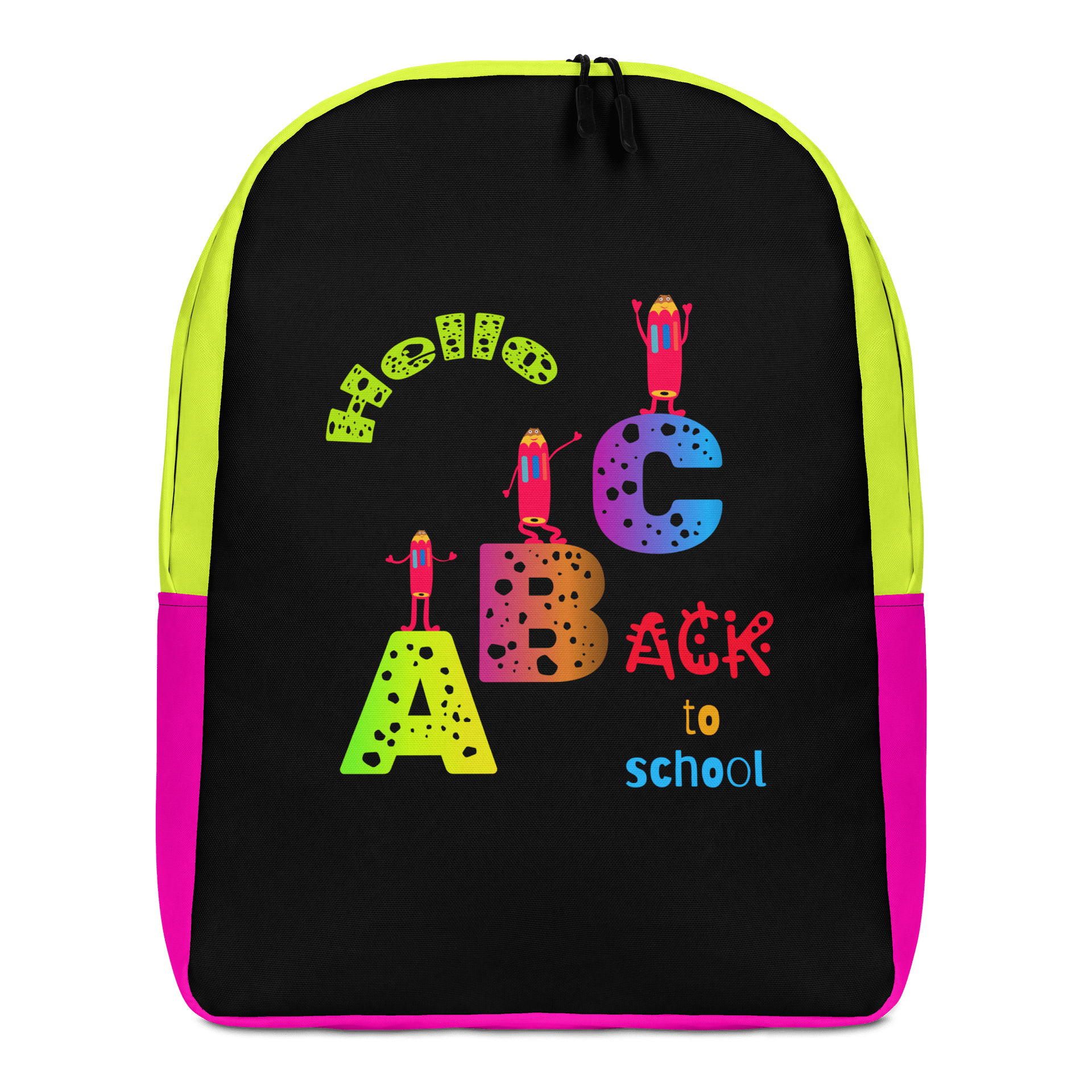 Cheerful ABC All-Over Print Backpack product image (1)