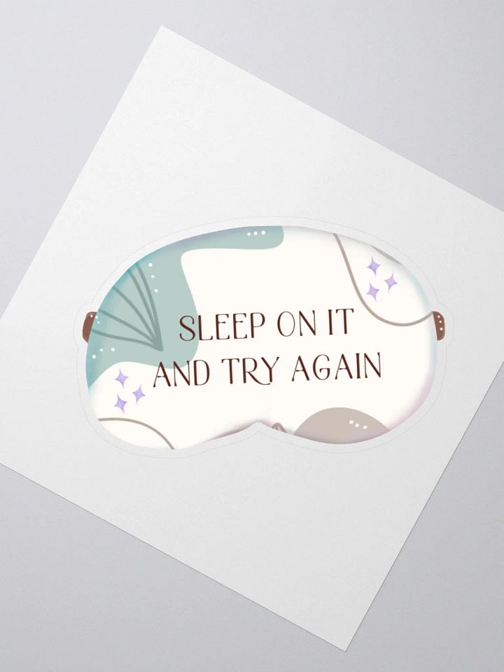 Fresh Start Sleep Mask Sticker product image (1)