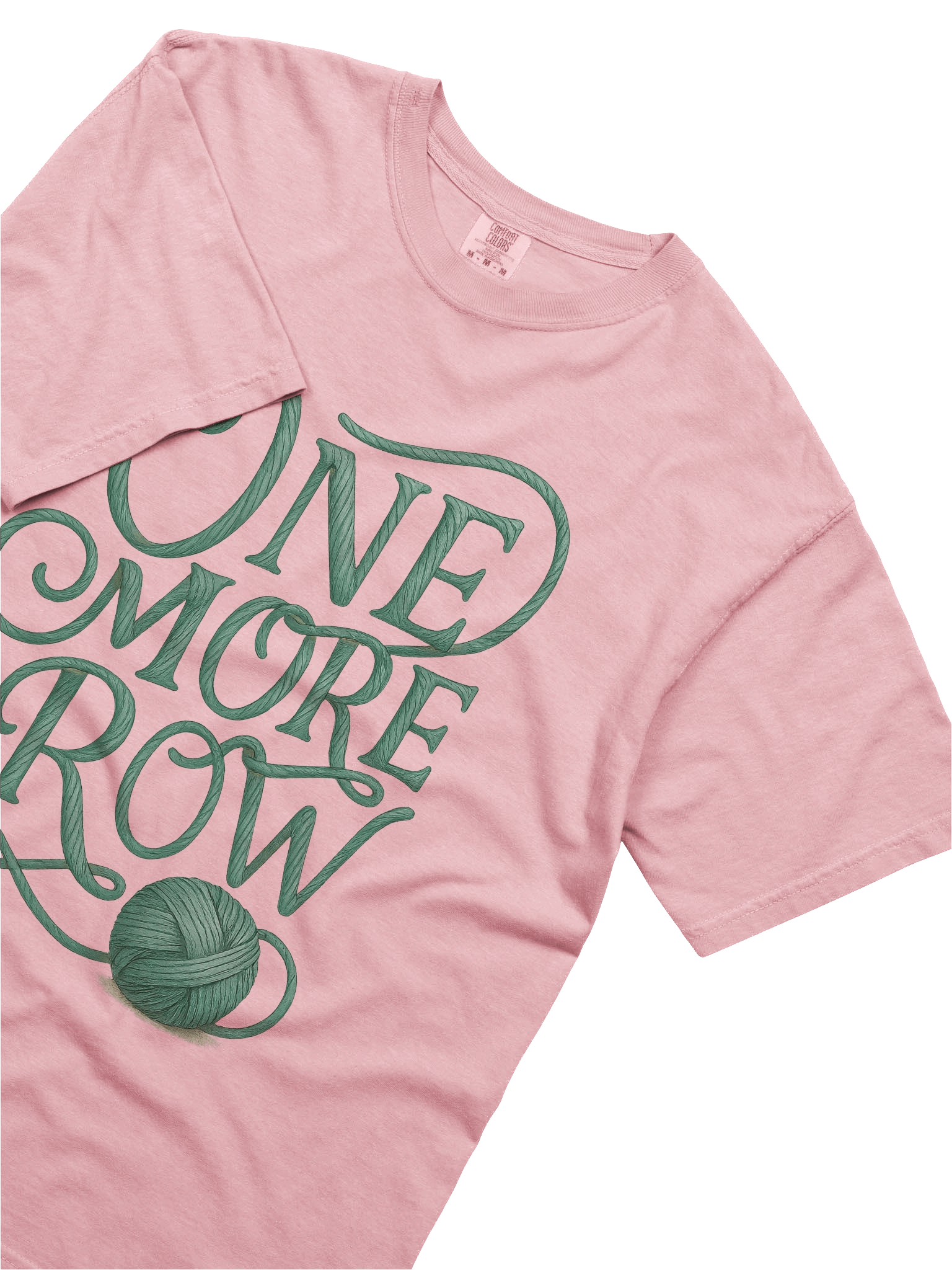 One More Row Funny Crochet/ Knitting Hobbyist Tee Funny Crochet Shirt Gift for Knitters & Yarn Lovers product image (5)