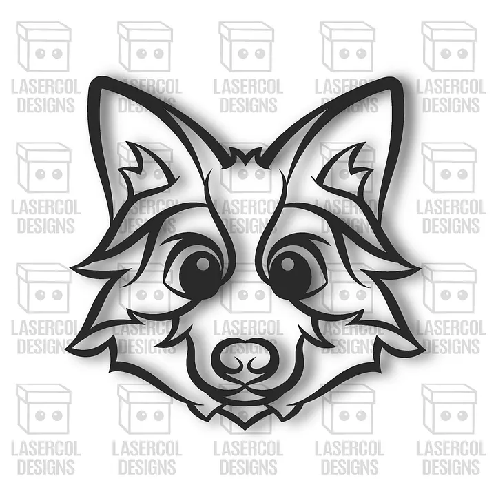 Cute Fox and Bunny Wall Art - Laser Cut Files product image (2)