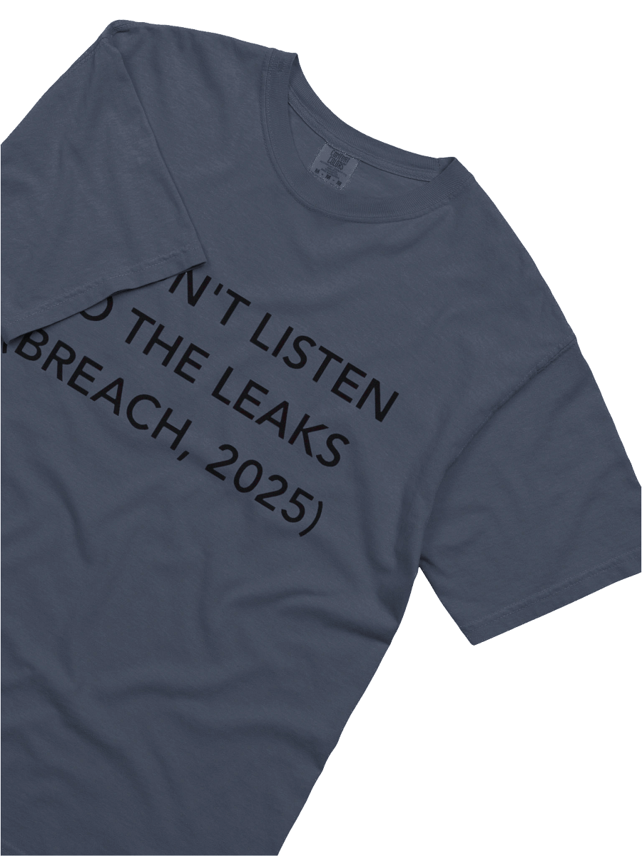 I didn’t listen to the leaks Breach 2025 T-shirt product image (5)