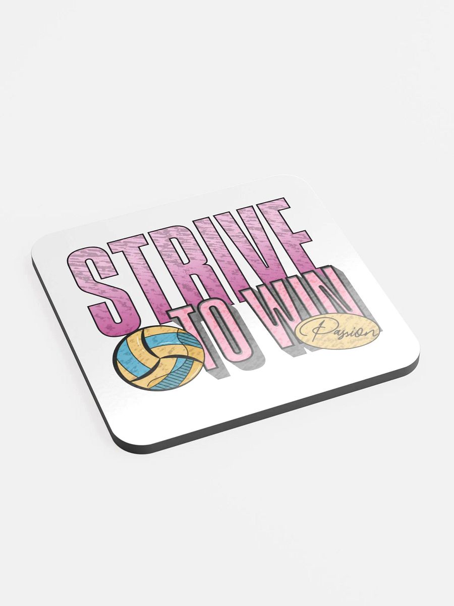 Strive To Win Passion Volleyball Cork Coaster Set product image (2)