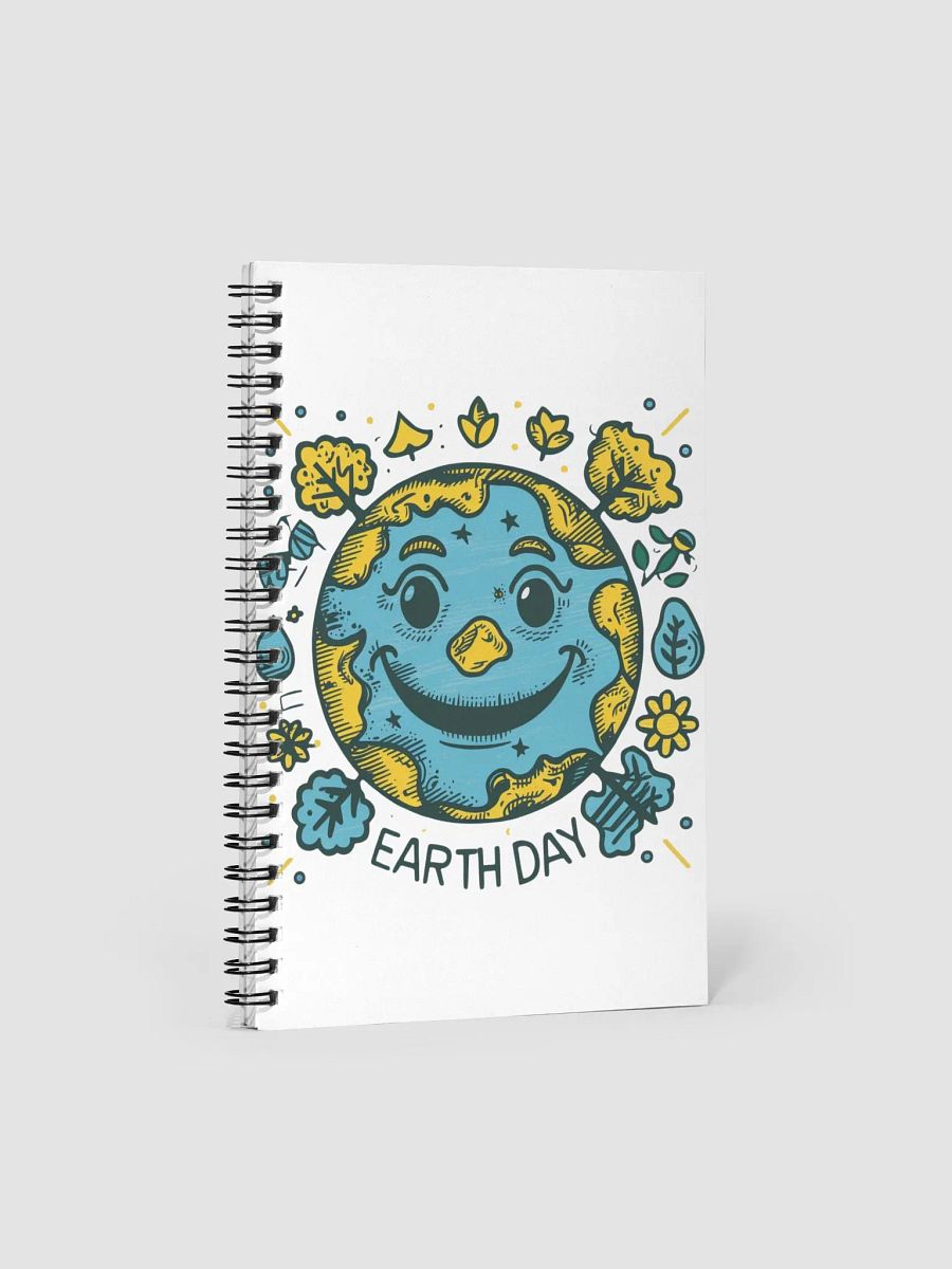 Happy Earth Spiral Notebook product image (1)