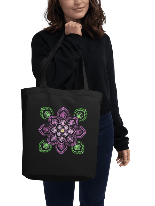 Purple and Green Mandala Eco-Friendly Tote Bag product image (1)