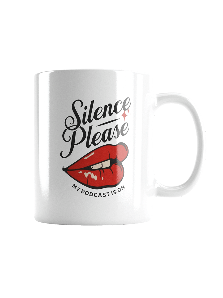 Silence Please Red Lips Mug product image (6)