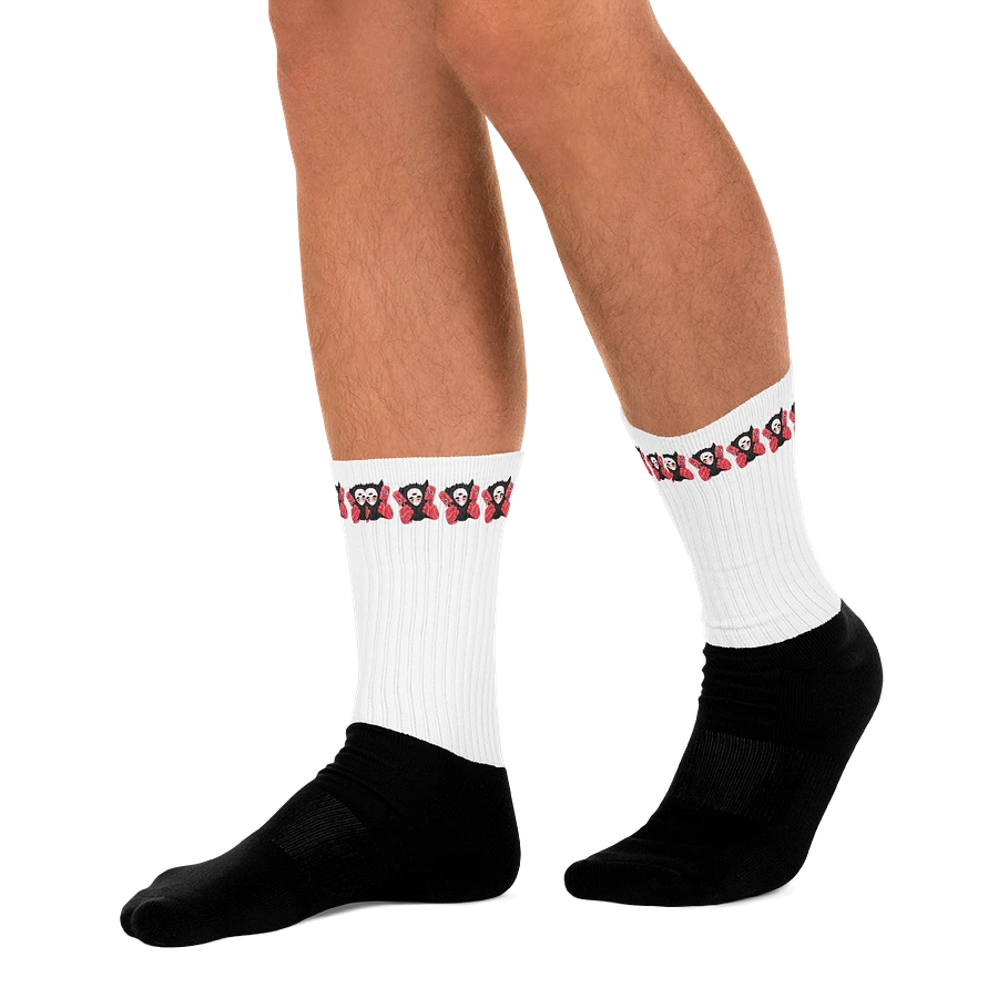 White Visceral Stripe Socks product image (10)