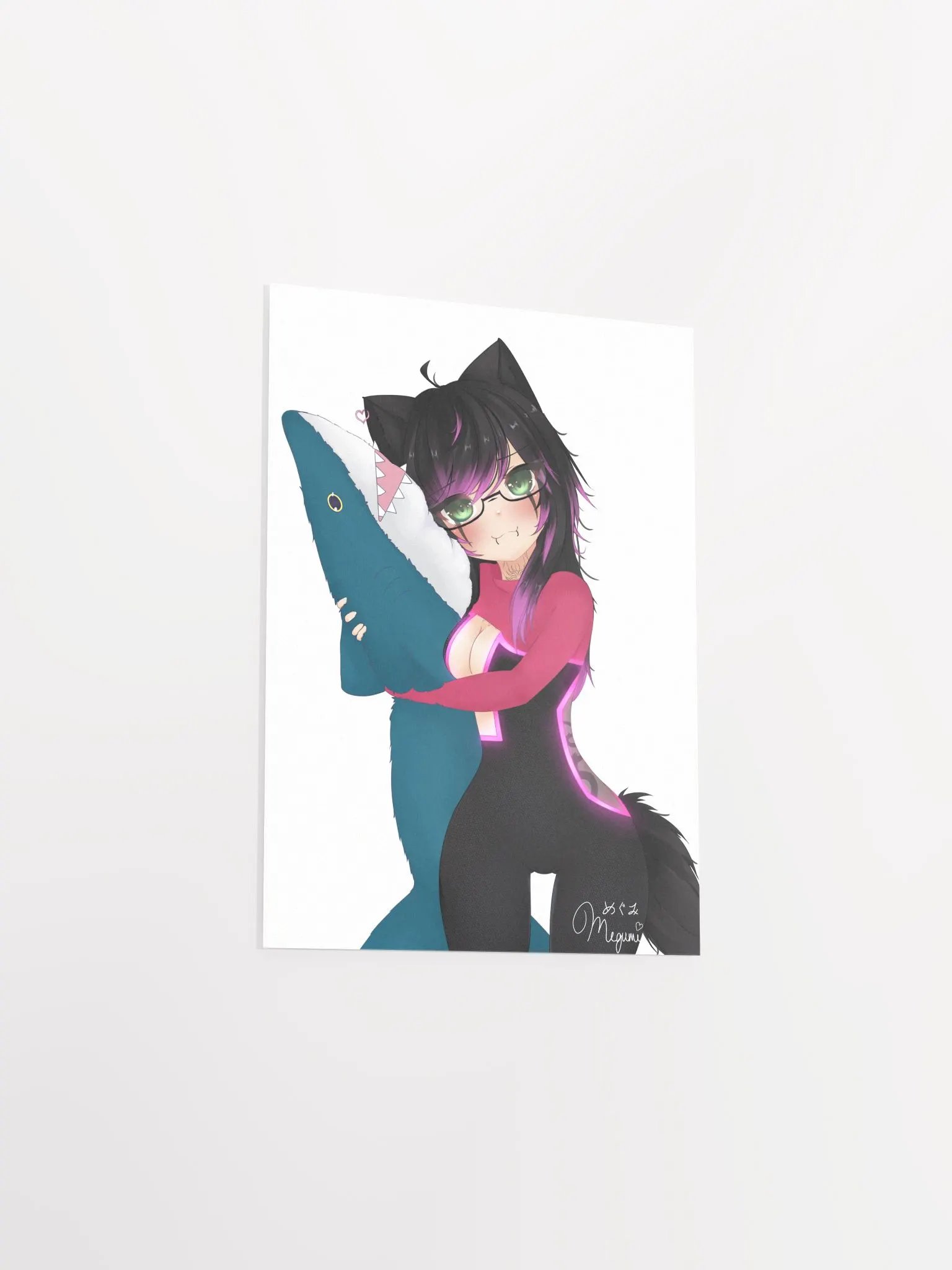 DJ Megu and Blåhaj Poster product image (3)