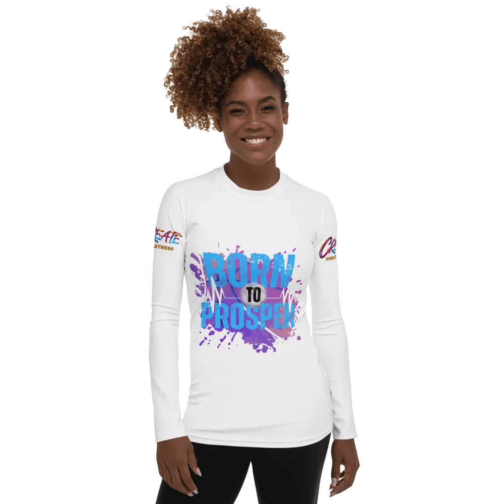 Born to Prosper Vibrant Splatter Rash Guard product image (7)