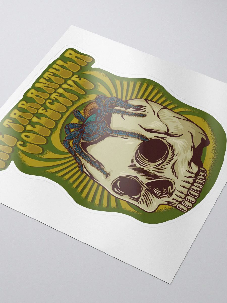 Retro Tarantula Skull Sticker product image (3)