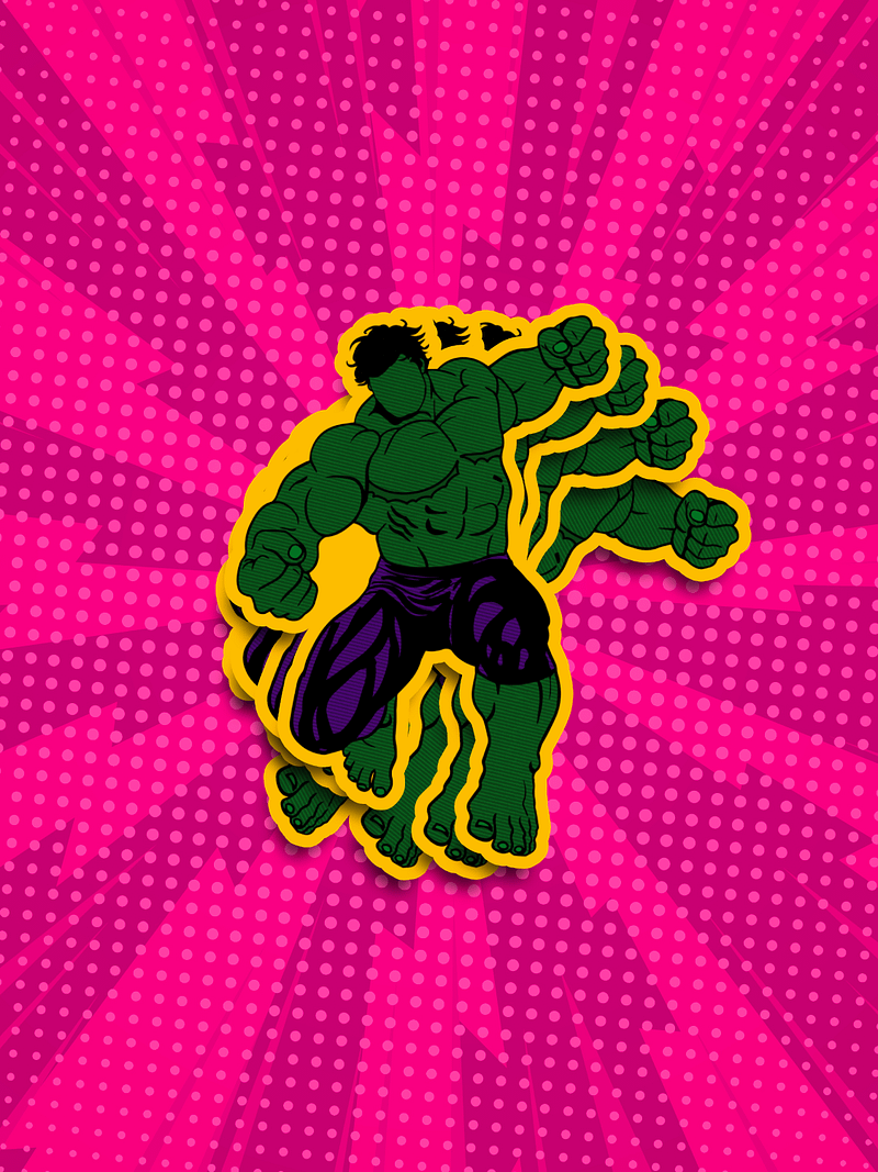Buff Green Guy Sticker