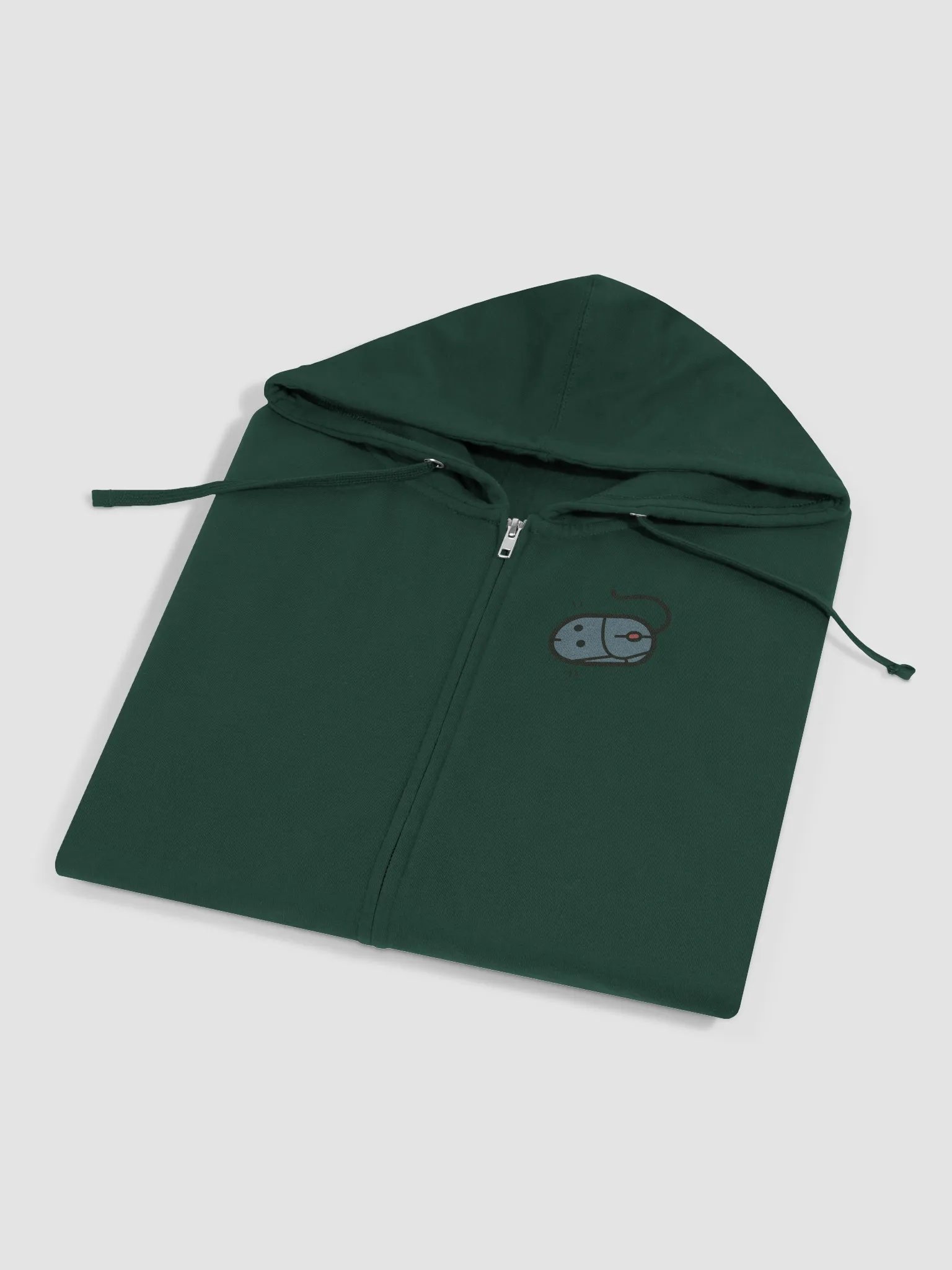 Computer Rat Fleece Zip Up Hoodie - No Text product image (4)