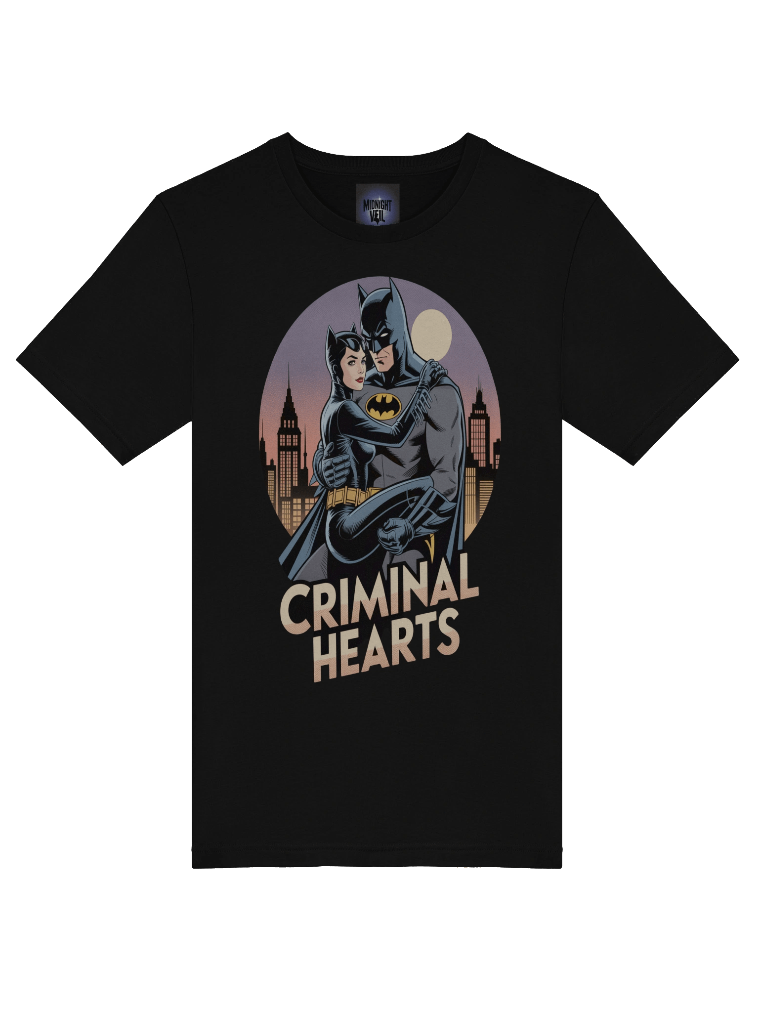 Criminal Hearts: Batman & Catwoman Forbidden Embrace T-Shirt product image (7)