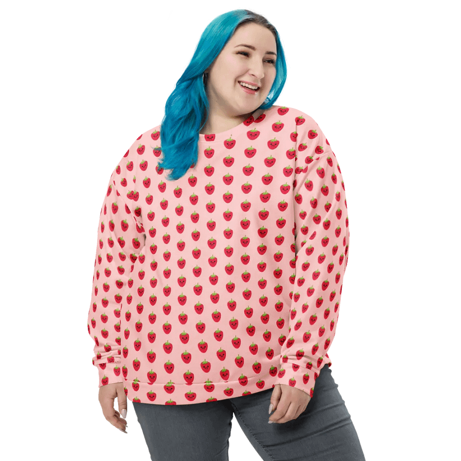 Smiley Happy Strawberry Sweatshirt product image (7)
