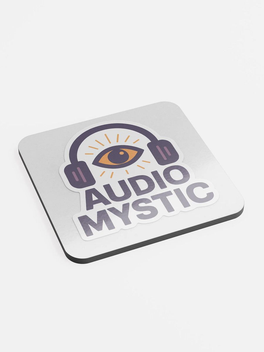 AUDIO MYSTIC — Headphones of Higher Perception Coaster product image (2)