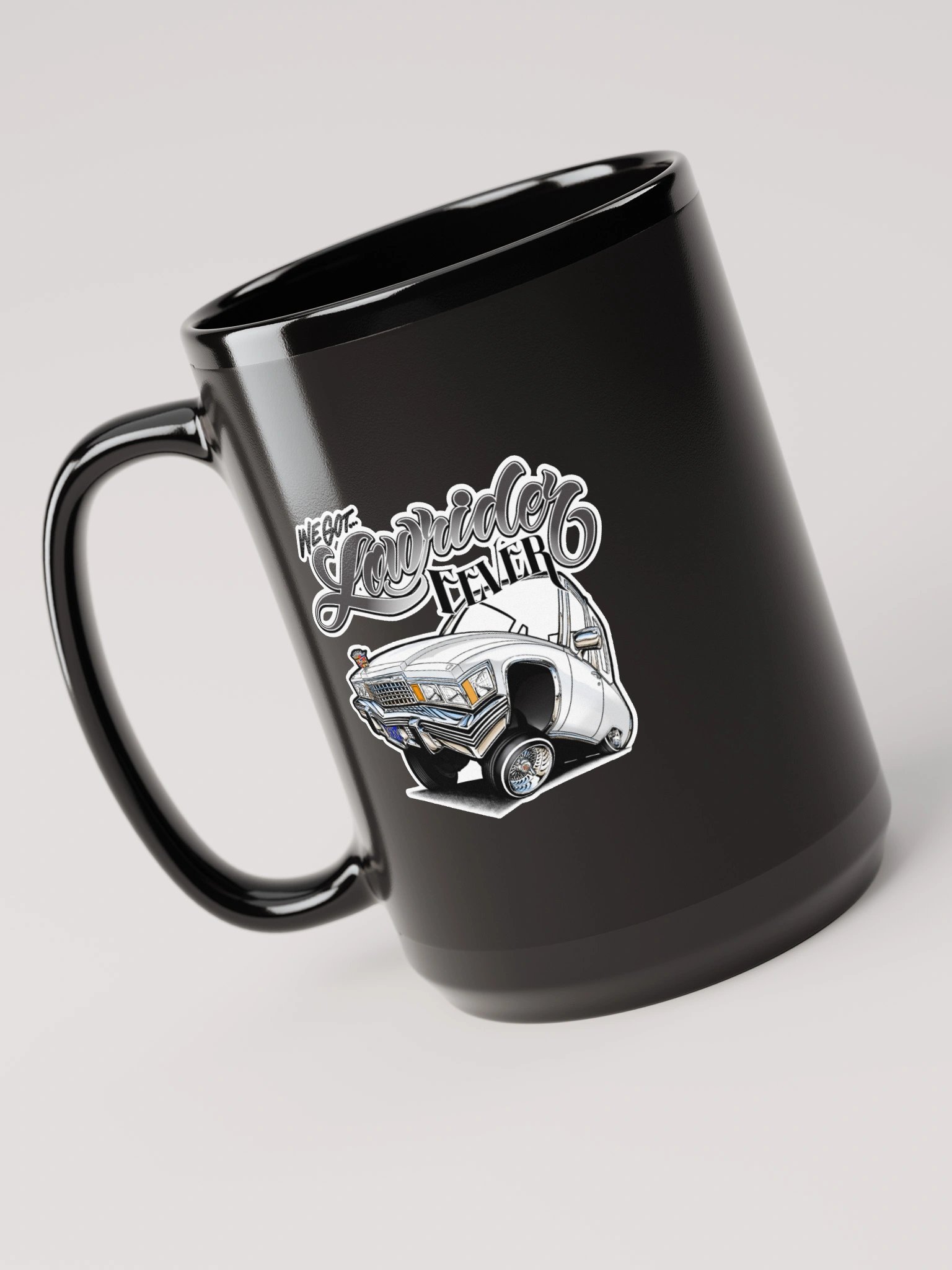 Lowrider Fever Black Glossy Mug product image (3)