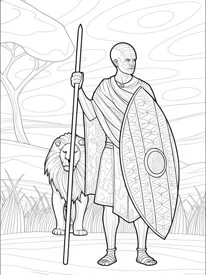 African Mosaic Celebrate Diversity Through Coloring product image (2)