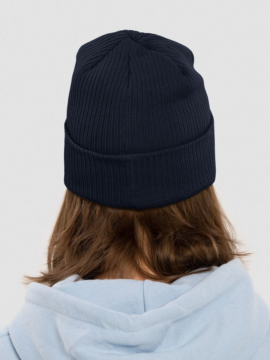A New Policy Ribbed Beanie - Navy product image (9)