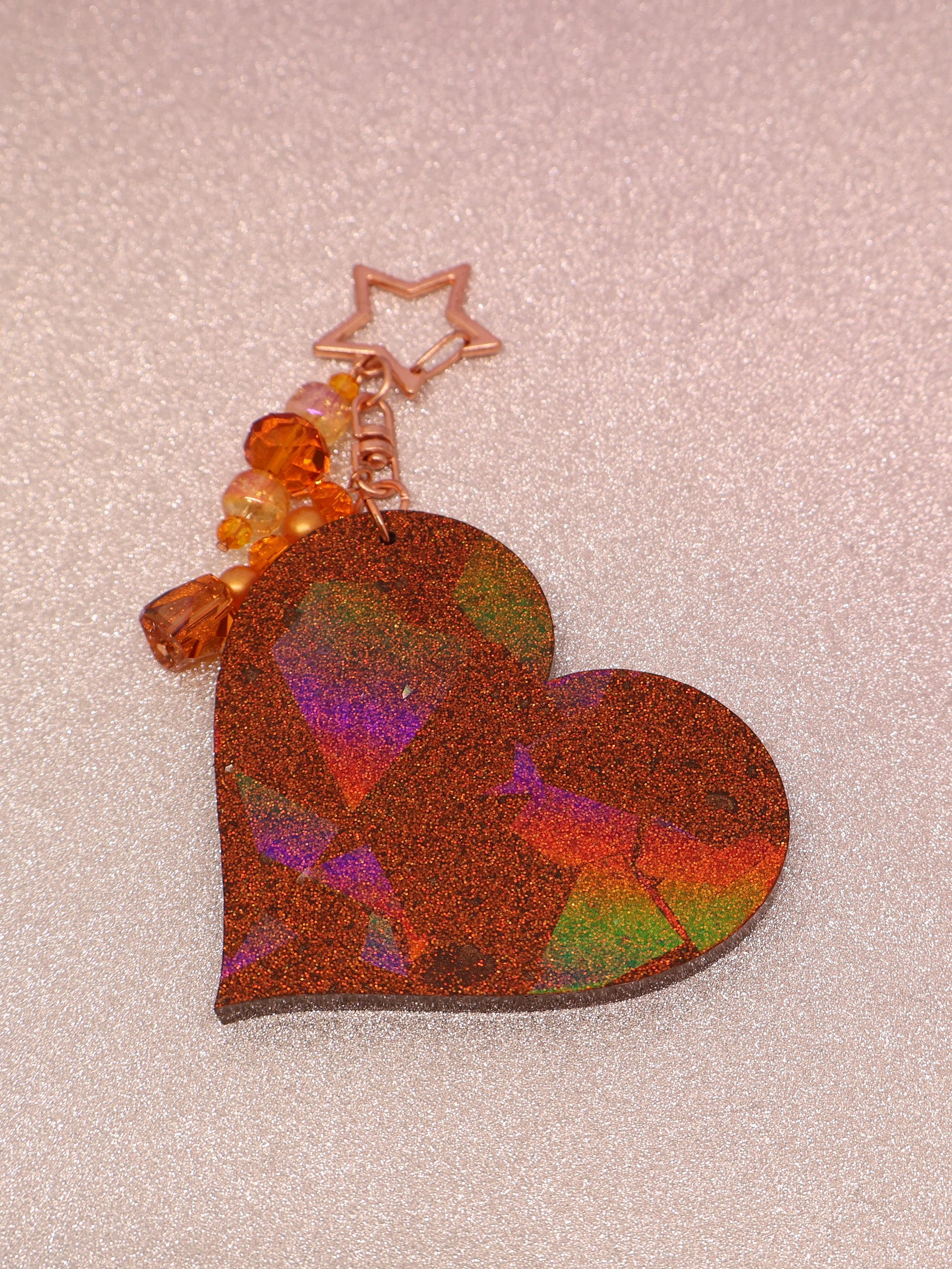 Holographic Heart Keychain product image (2)
