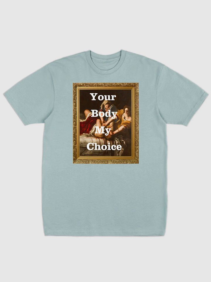 Judith Slaying Your Body My Choice Framed Heavyweight T-Shirt Double-Sided product image (1)