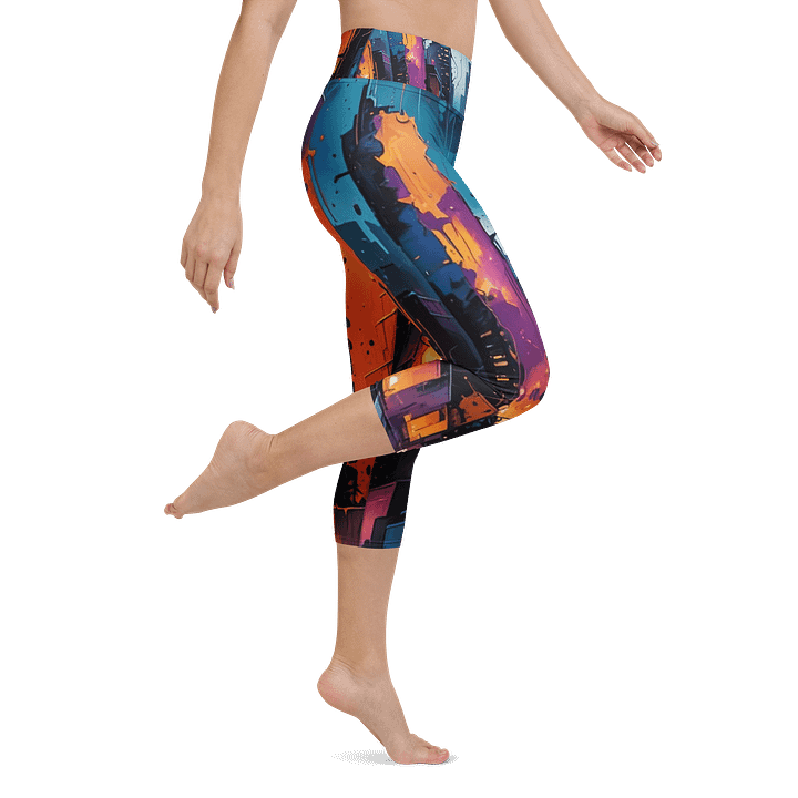 Abstract City 1 Capri Leggings product image (1)