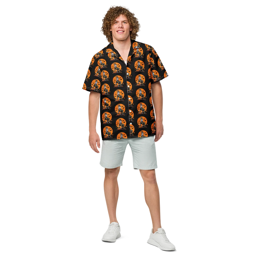 2024 Halloween Disco Goat All Over Print Hawaiian Shirt - Black product image (4)