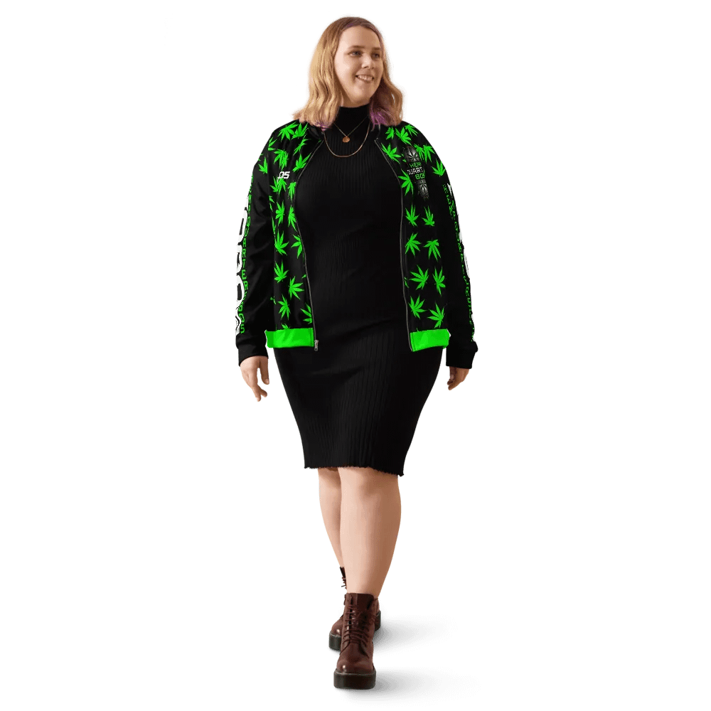 HempQuartes Neon Green Zip Up Jacket product image (5)