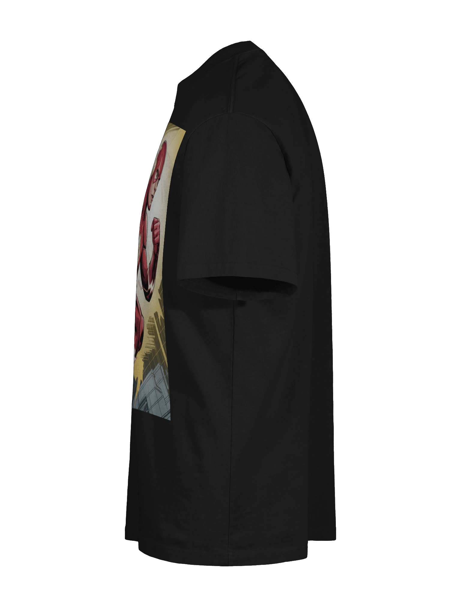 Shadow Sprint: The Flash Faded Velocity Oversized T-Shirt product image (10)