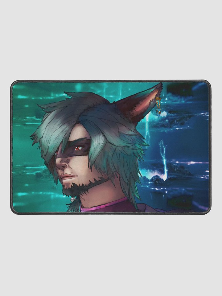 Caught Up - Miqo'te Gamer Desk Mat product image (1)