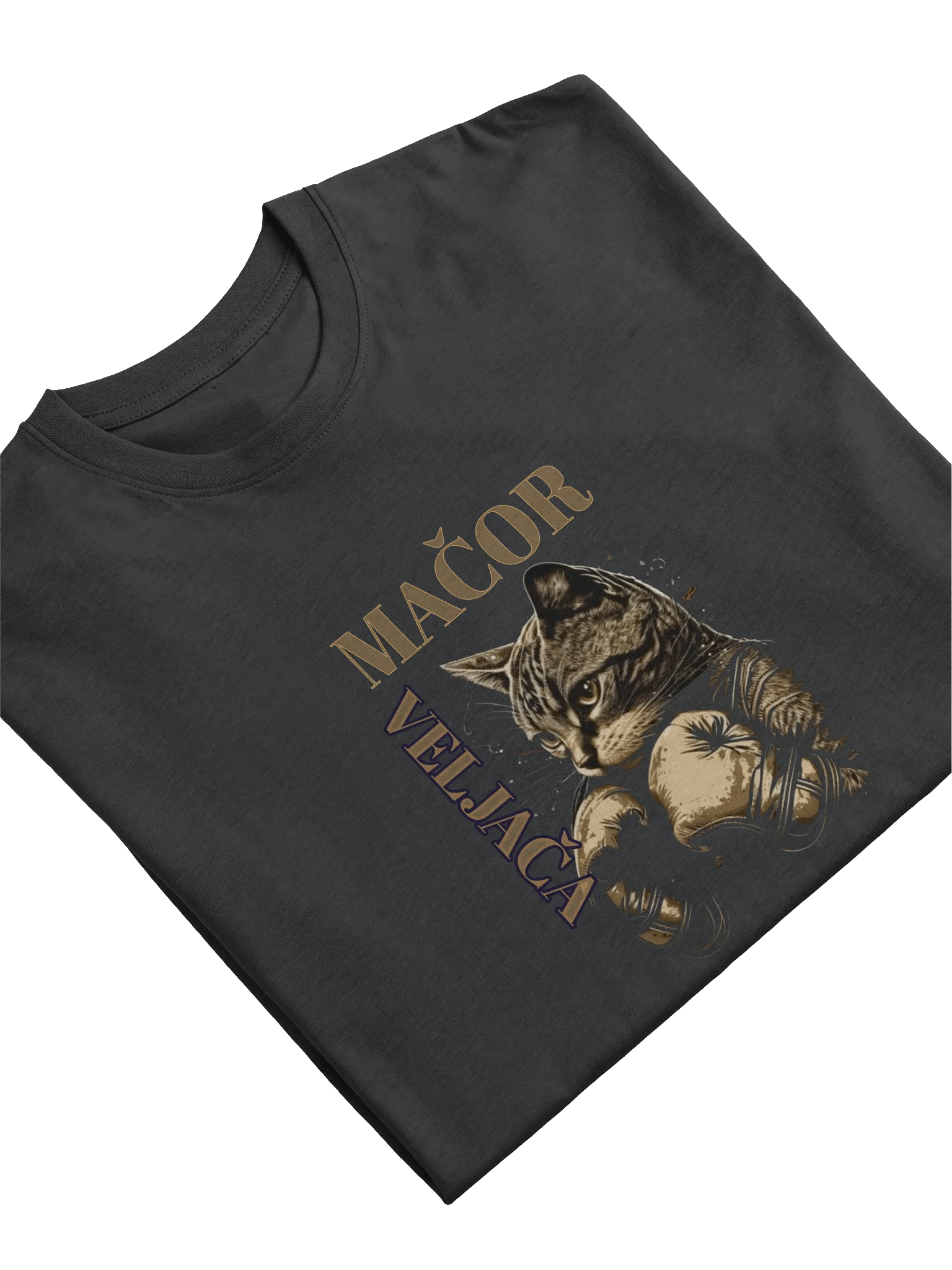 Mačor Veljača Boxing Cat Men's Tee product image (5)