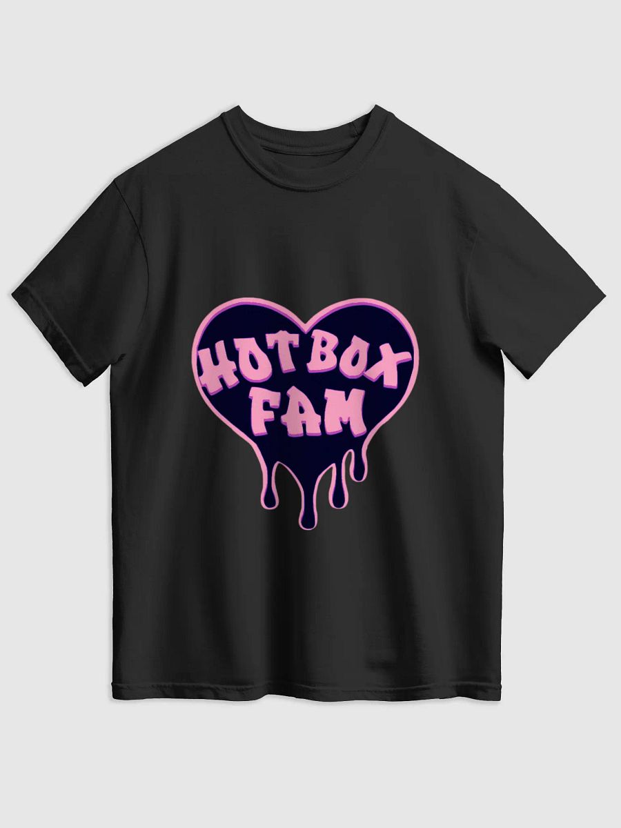 HOT BOX FAM BLACK AND PINK LOGO TEE product image (5)