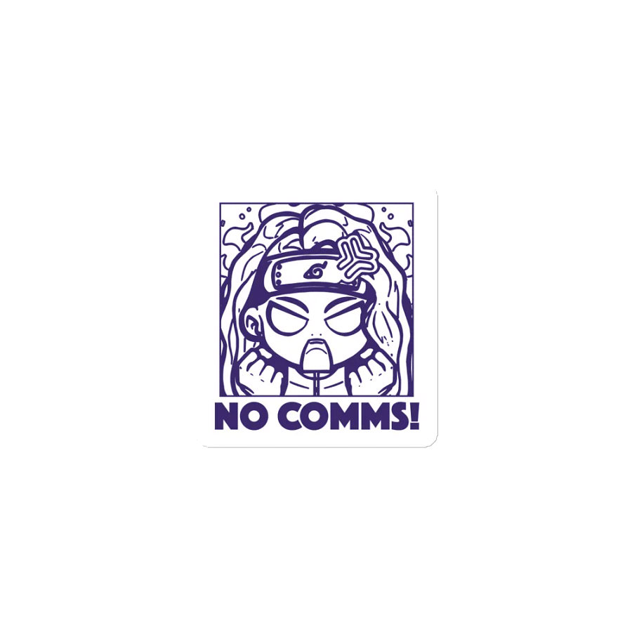 "NO COMMS!" Emote Magnet product image (1)